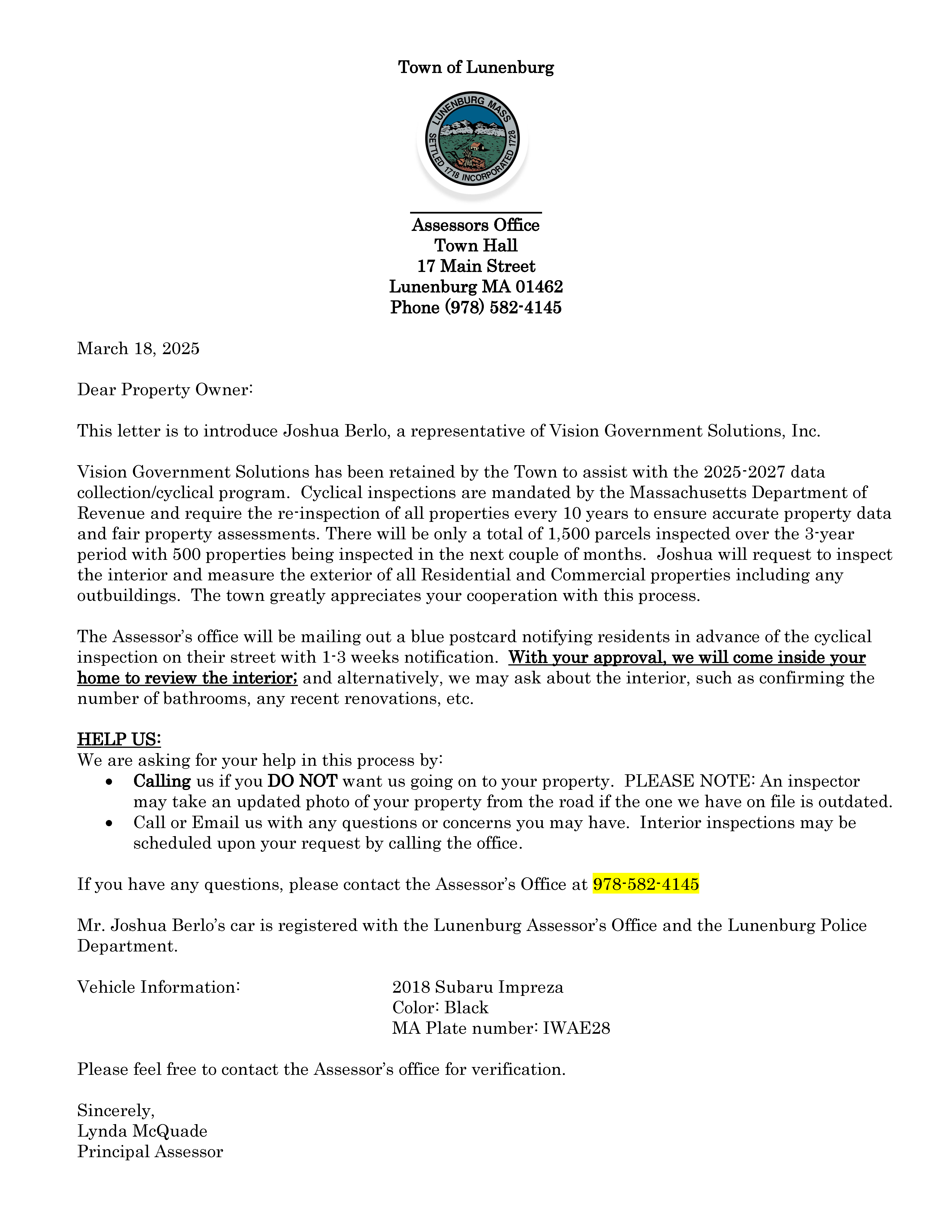 Vision Cyclical Letter