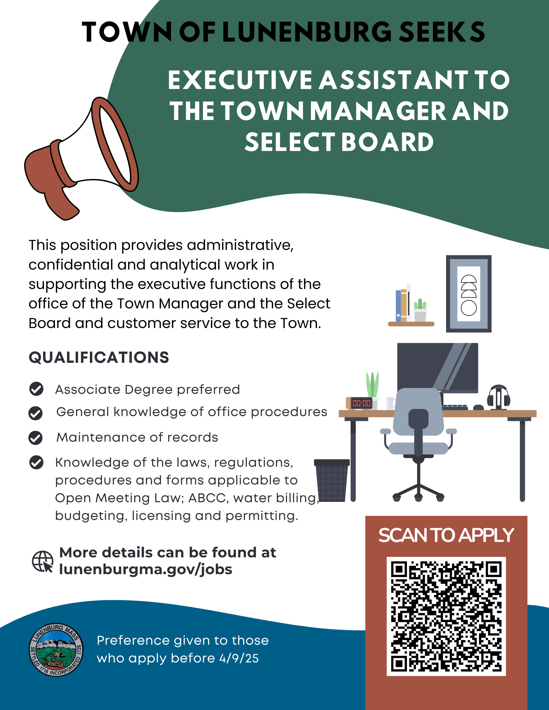Executive Assistant to the Town Manager and Select Board 