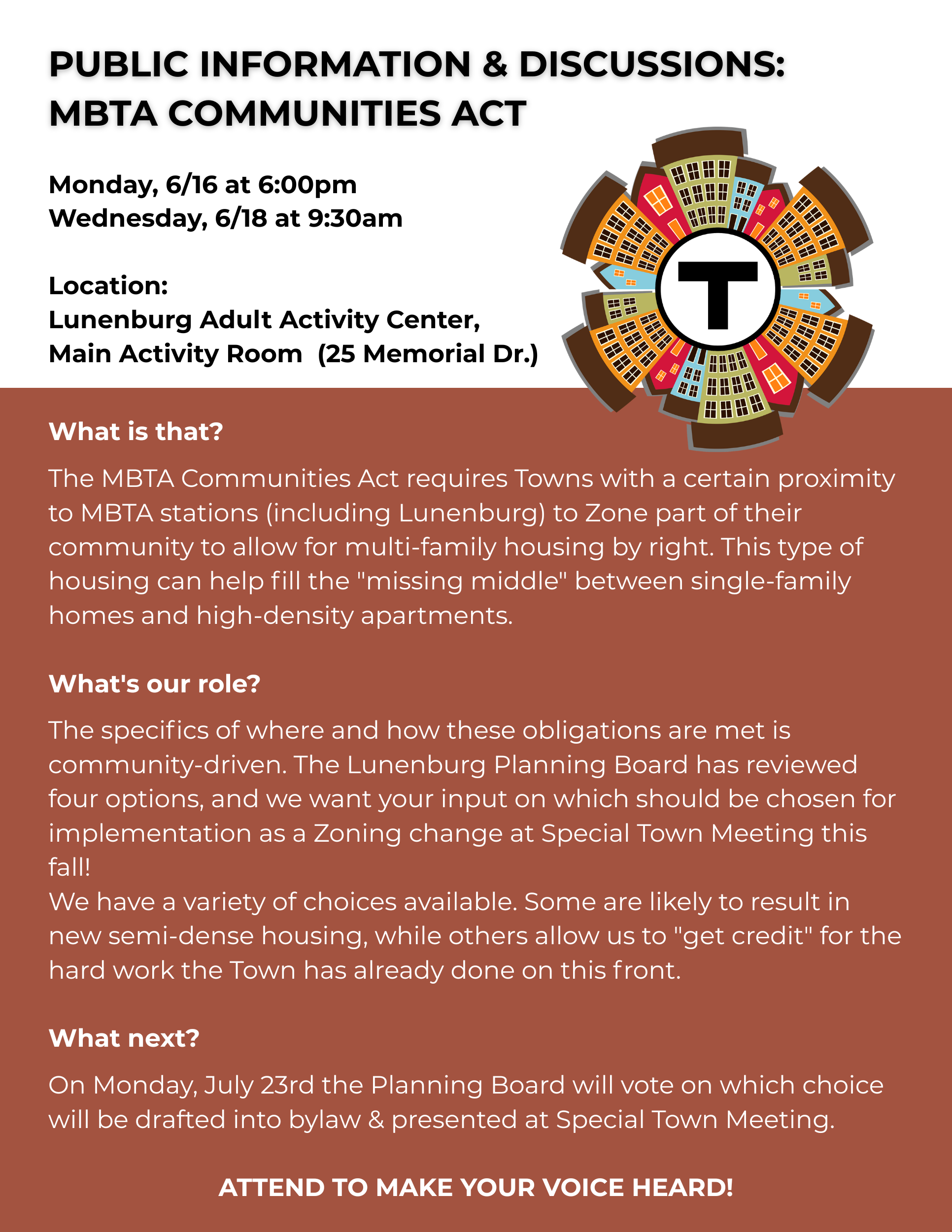 MBTA Communities  Public Information Discussions