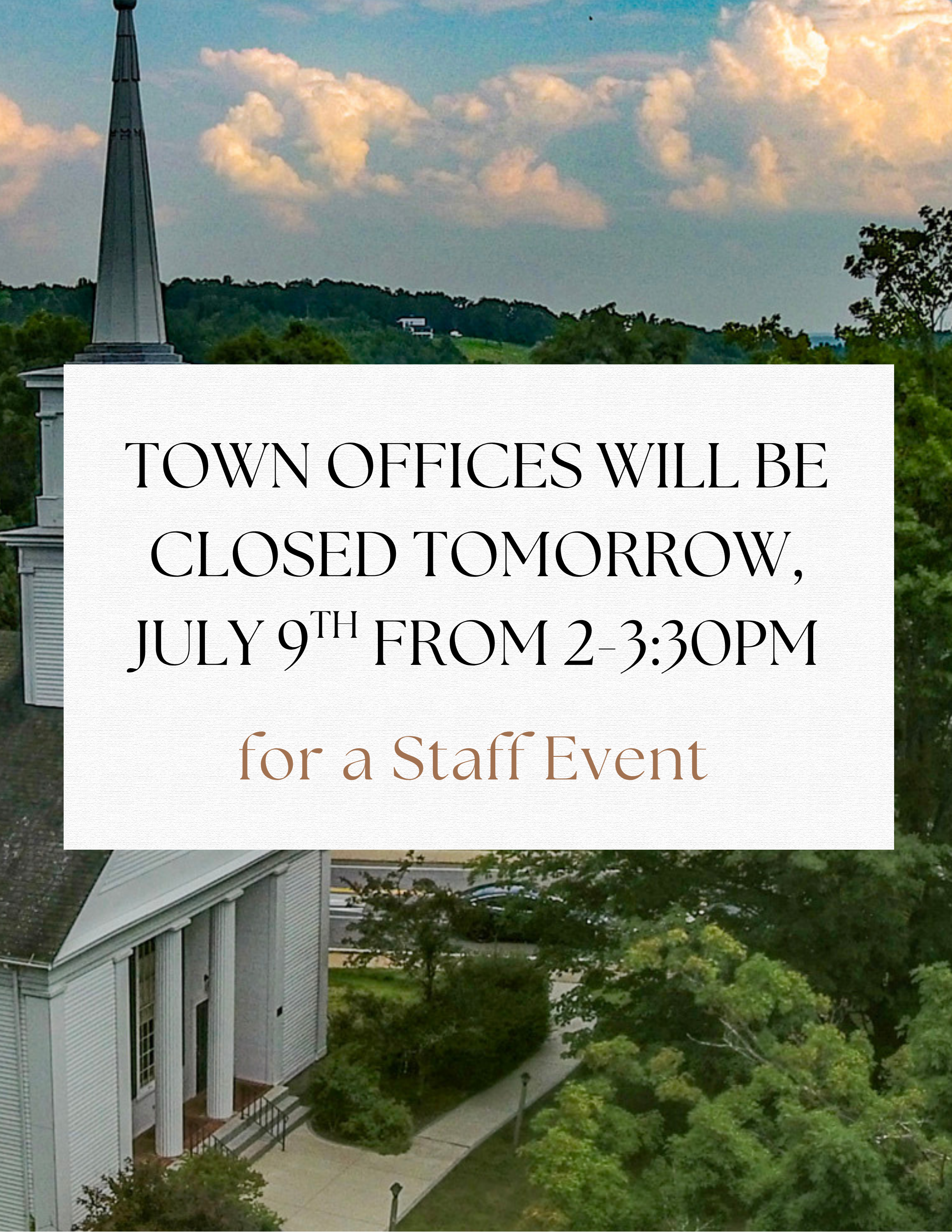 Closed for Staff Event