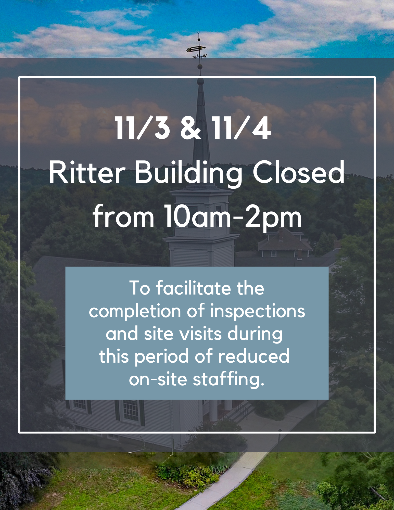 11/3 & 11/4 Ritter Closed