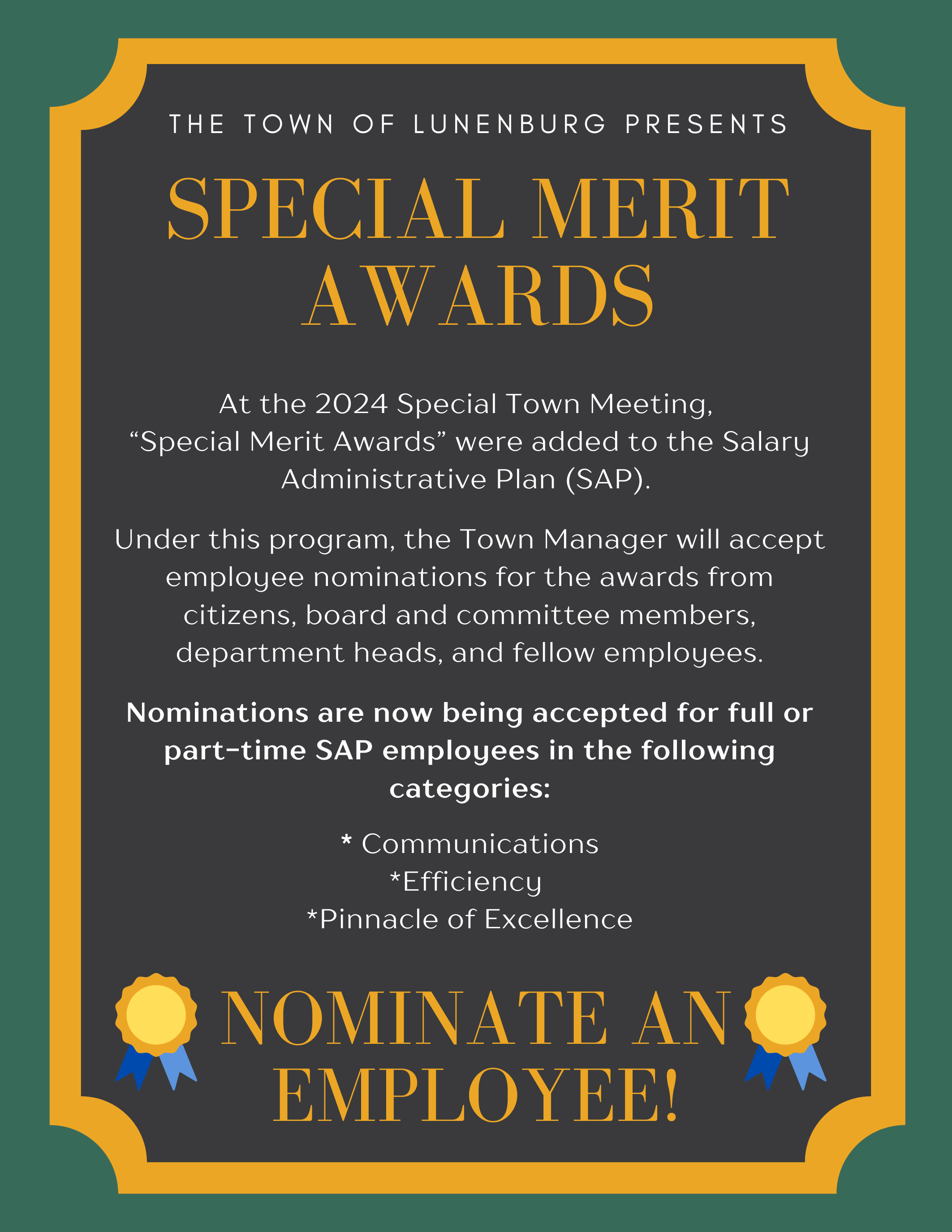 Special merit awards